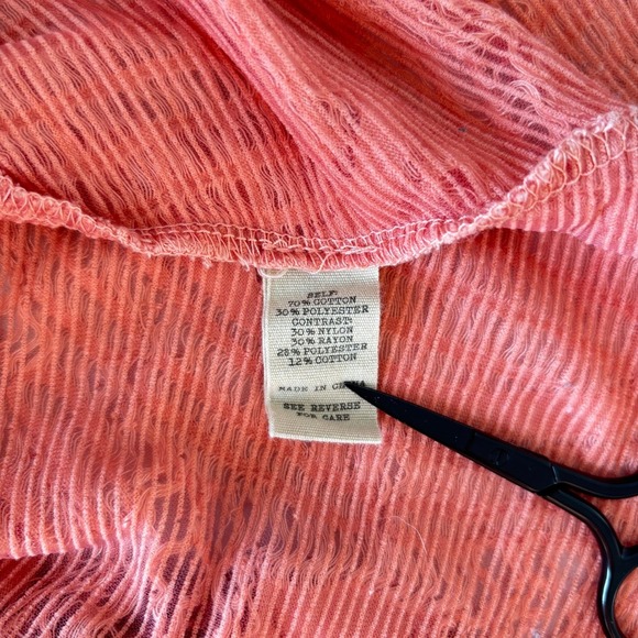 Gimmicks by BKE Size Small Tunic Oversized Long Sleeve Hippie Boho Semi Sheer - Picture 10 of 12